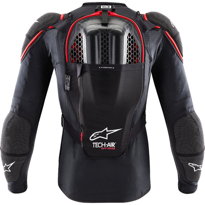 Alpinestars Tech-Air Off-Road Airbag System Black/Red - Rear View