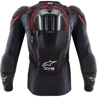 Alpinestars Tech-Air Off-Road Airbag System Black/Red - Rear View