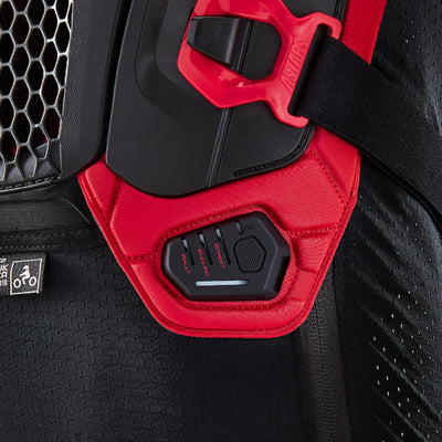 Alpinestars Tech-Air Off-Road Airbag System Black/Red - Close-Up of Side Strap and Mode Switch