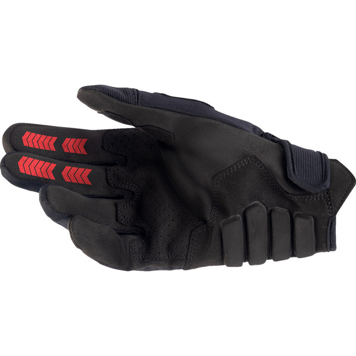 Alpinestars Techdura Gloves Falcon Fire Red/Black - Palm View