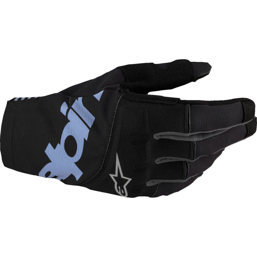 Alpinestars Techstar MX Gloves Black - Back of Hand View