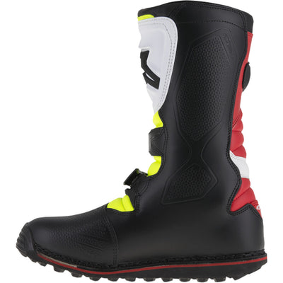 Alpinestars Tech-T Boots White/Red/Yellow Fluorescent/Black - Inner Side View