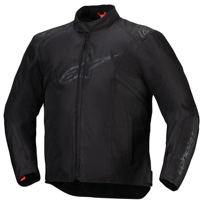 Alpinestars T-SPS V2 Waterproof Jacket Black/Black - Front View