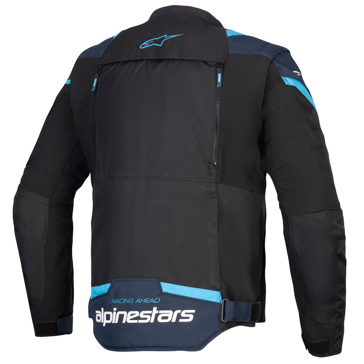 Alpinestars T-Stunt Air Jacket Black/Dark Blue/Blithe Blue - Rear View