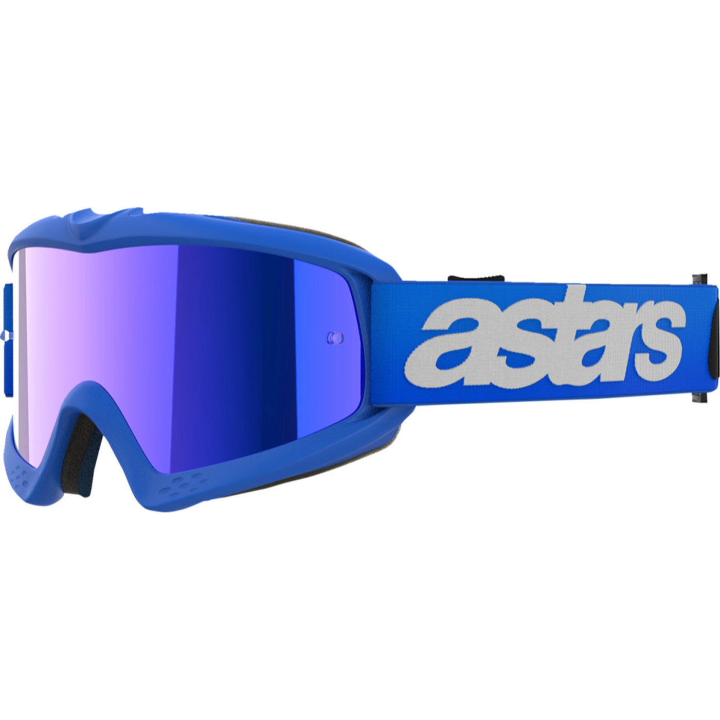 Alpinestars Youth Vision Blaze Goggles - Mirror Blue - Blue Mirror - Front Left Side View