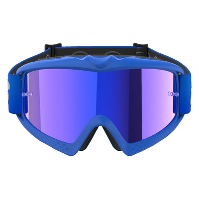 Alpinestars Youth Vision Blaze Goggles - Mirror Blue - Blue Mirror - Front View