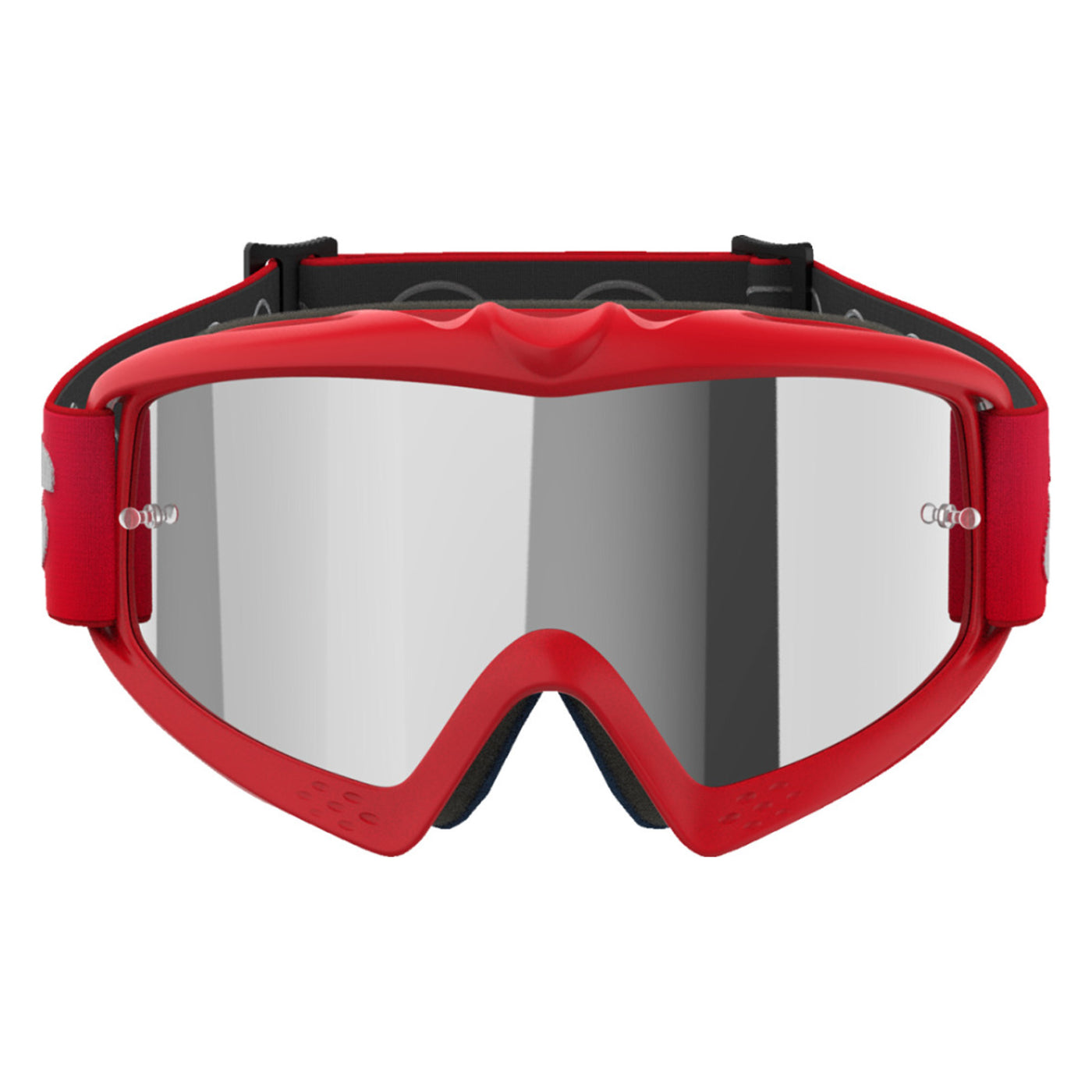 Alpinestars Youth Vision Blaze Goggles - Mirror Red - Silver Mirror - Front View