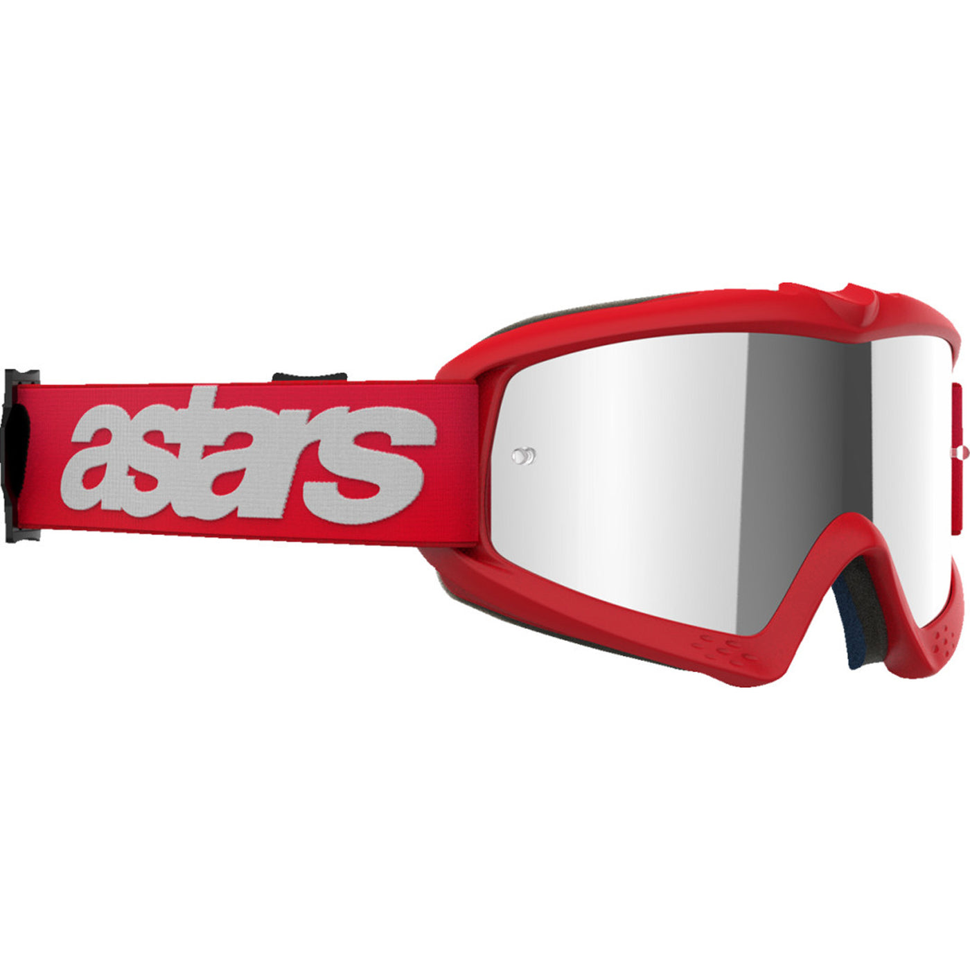 Alpinestars Youth Vision Blaze Goggles - Mirror Red - Silver Mirror - Front Right Side View