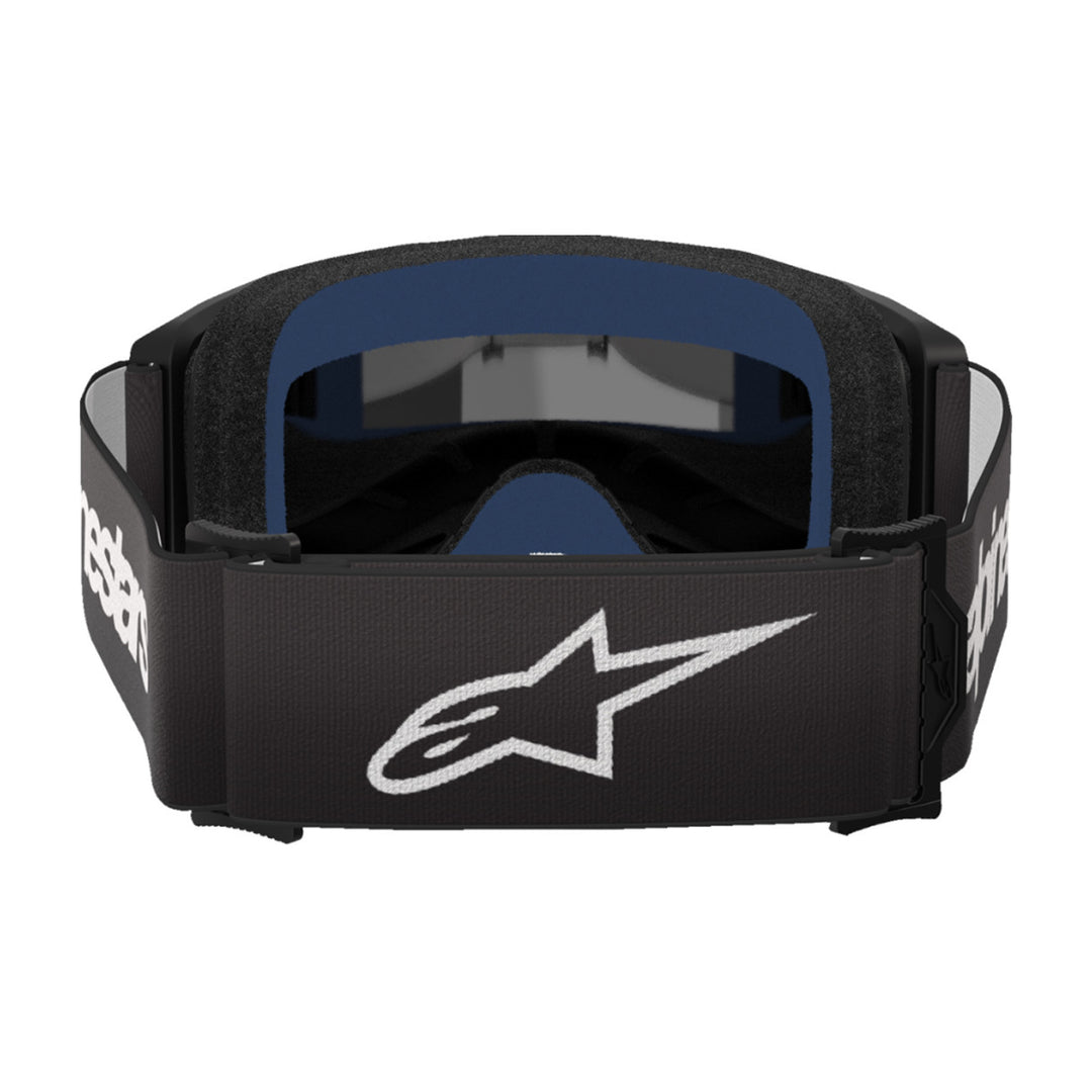Alpinestars Vision 3 Wordmark Goggles - Mirror Black - Silver Mirror - Rear View