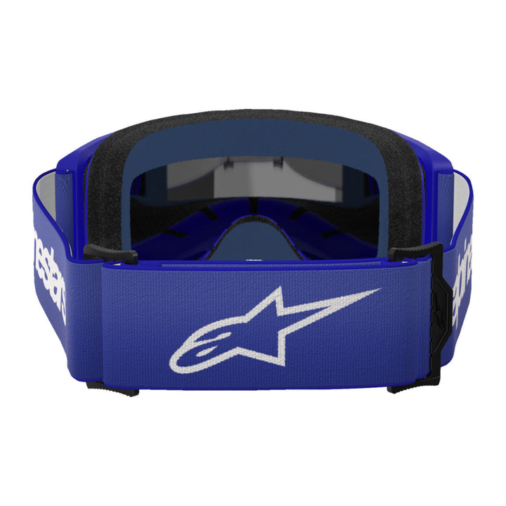 Alpinestars Vision 3 Wordmark Goggles - Mirror Blue - Silver Mirror - Rear View