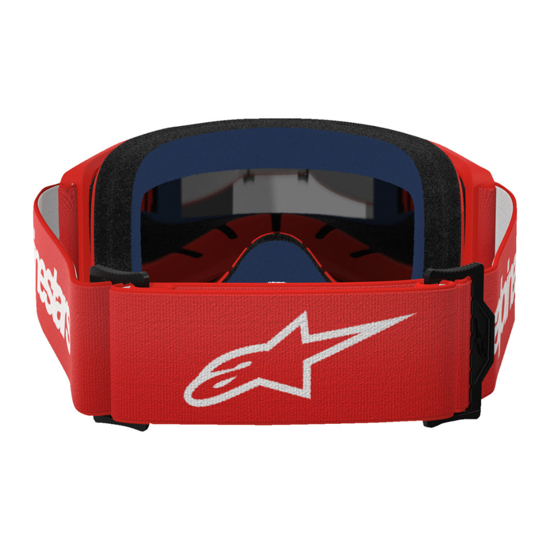 Alpinestars Vision 3 Wordmark Goggles - Mirror Red - Silver Mirror - Rear View