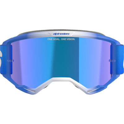 Alpinestars Vision 5 Blaze Goggles - Mirror Blue - Blue Mirror - Front View