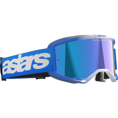 Alpinestars Vision 5 Blaze Goggles - Mirror Blue - Blue Mirror - Front Right Side View