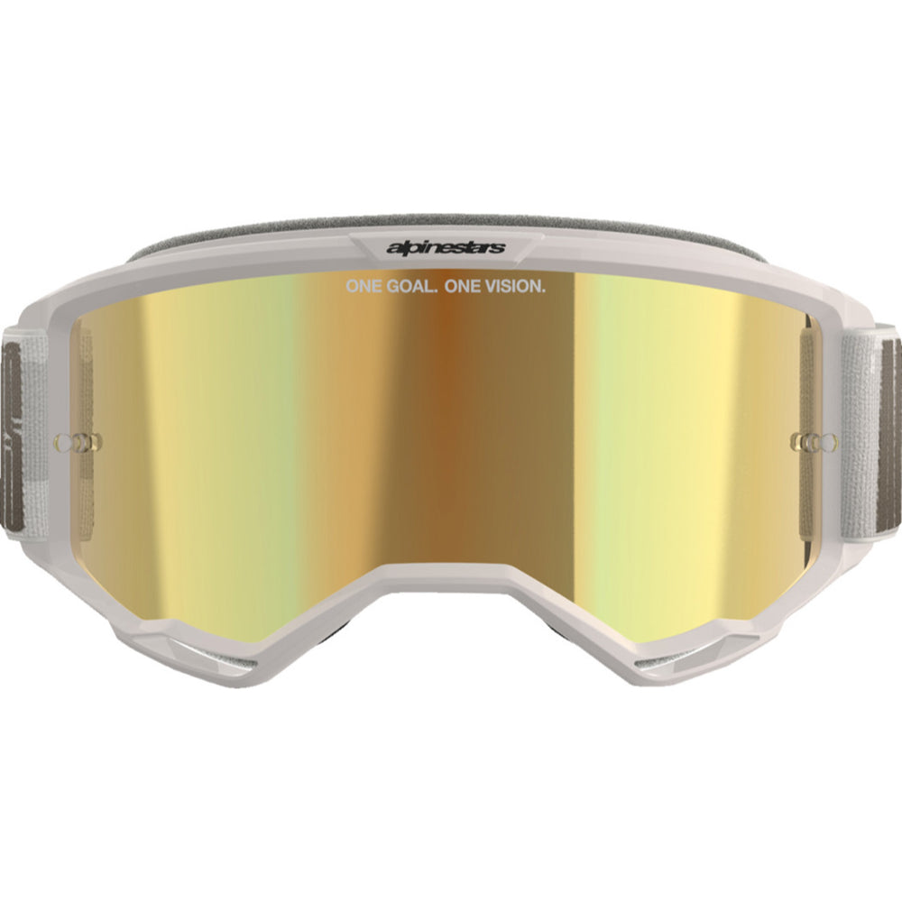 Alpinestars Vision 5 Hollow Goggles - Mirror Wind - Gold Mirror - Front View
