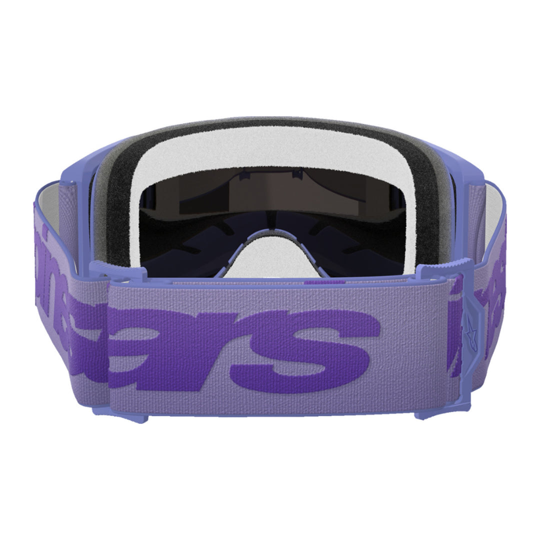 Alpinestars Vision 5 Wordmark Goggles - Mirror Purple - Blue Mirror - Rear View