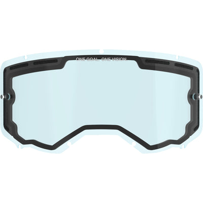 Alpinestars Vision 8/Vision 5/Vision 3 Goggle Replacement Lens - Dual Blue - Front View