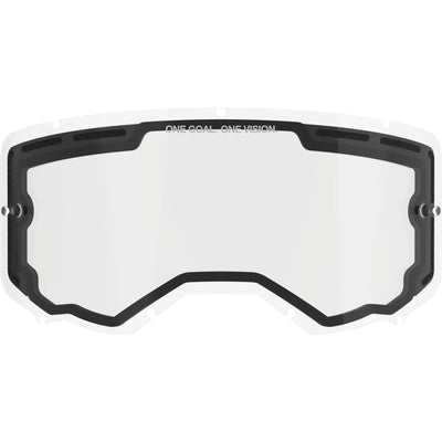 Alpinestars Vision 8/Vision 5/Vision 3 Goggle Replacement Lens - Dual Clear - Front View