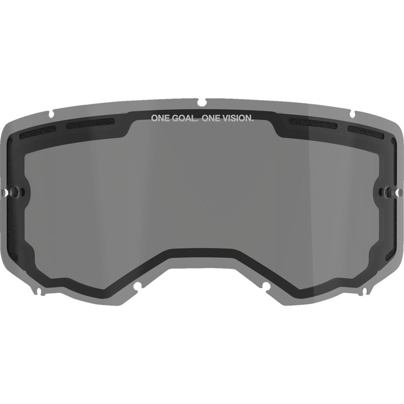 Alpinestars Vision 8/Vision 5/Vision 3 Goggle Replacement Lens - Dual Smoke - Front View