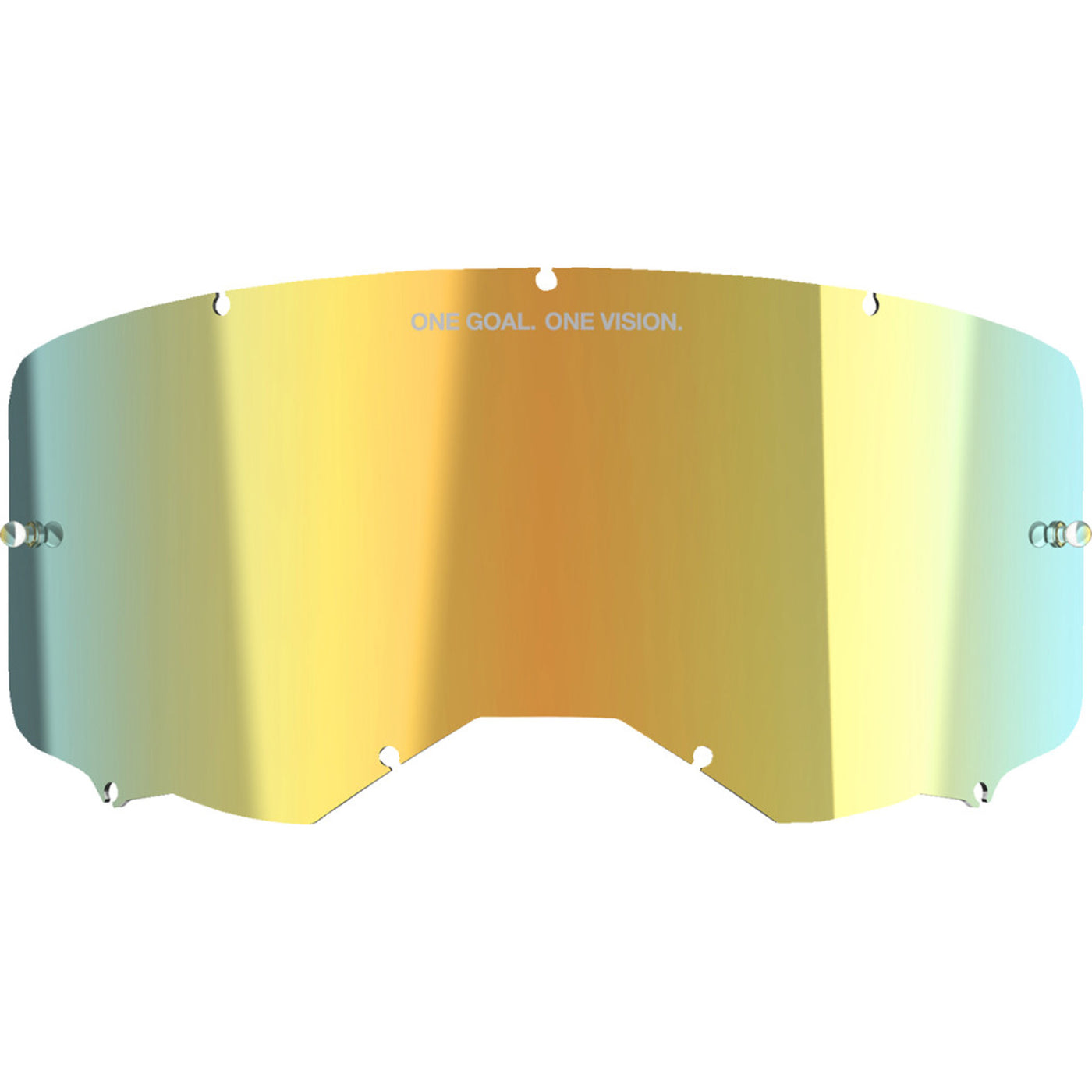 Alpinestars Vision 8/Vision 5/Vision 3 Goggle Replacement Lens - Mirror Gold Mirror - Front View