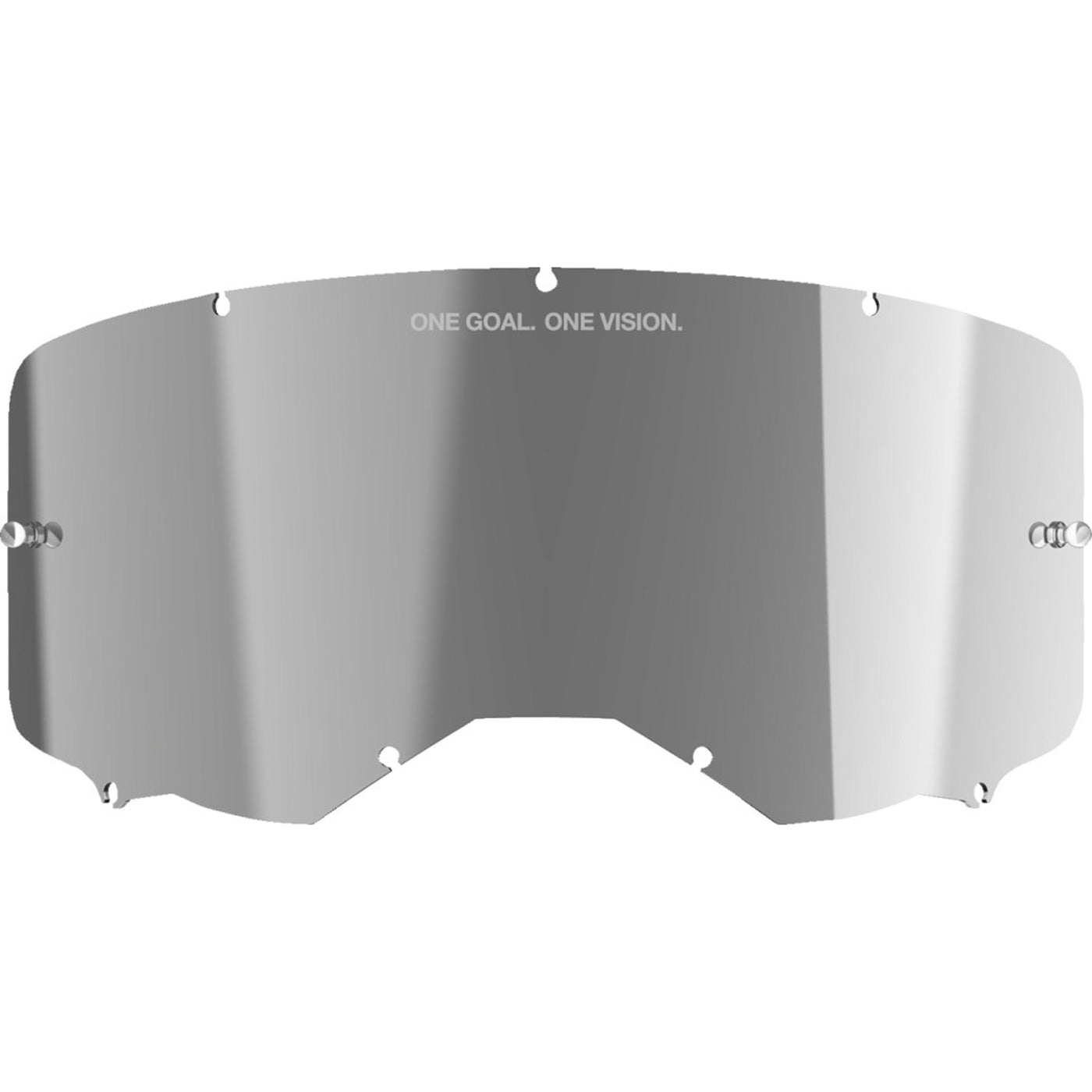 Alpinestars Vision 8/Vision 5/Vision 3 Goggle Replacement Lens - Mirror Silver Mirror - Front View