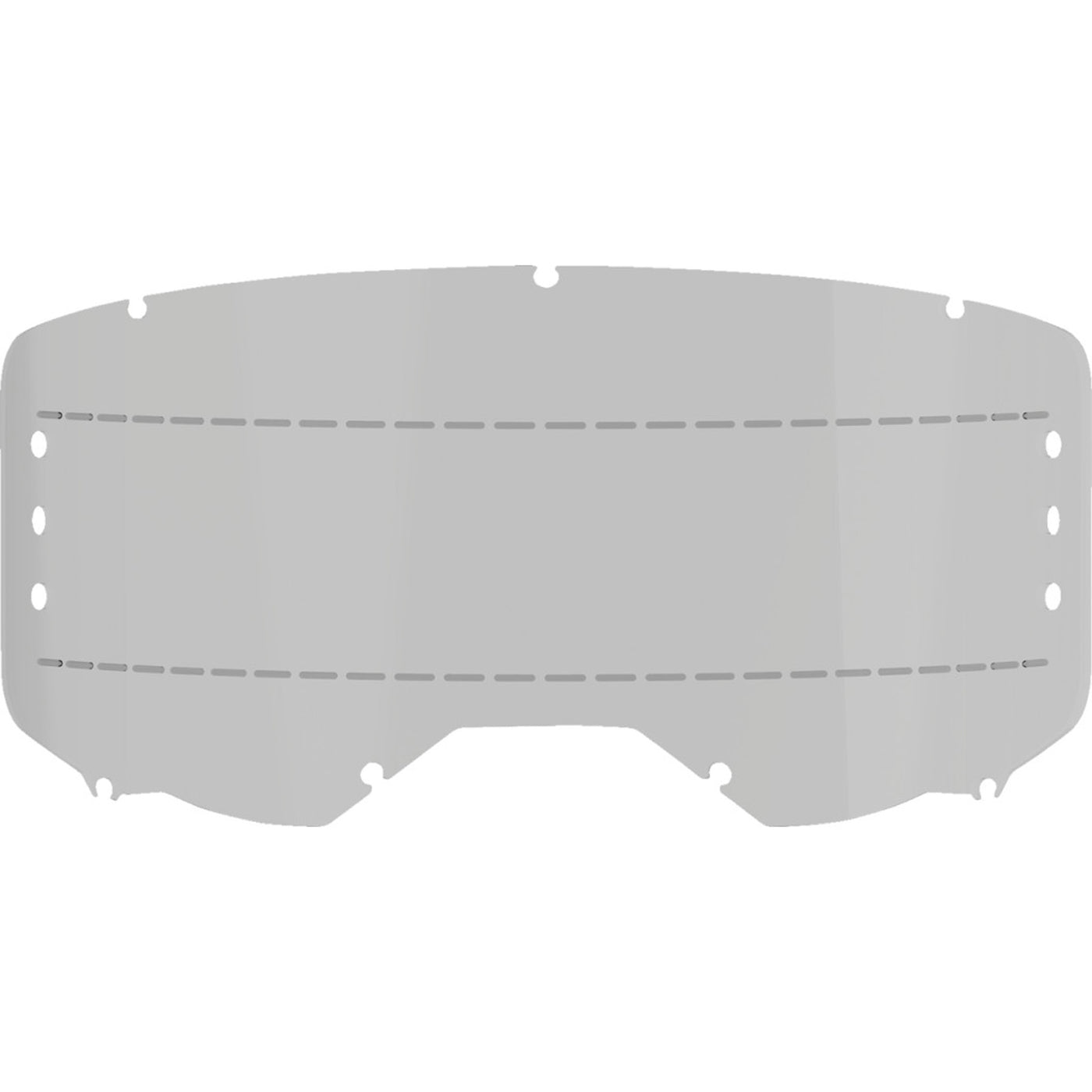 Alpinestars Vision 8/Vision 5/Vision 3 Roll-Off Goggle Replacement Lens Smoke - Front View