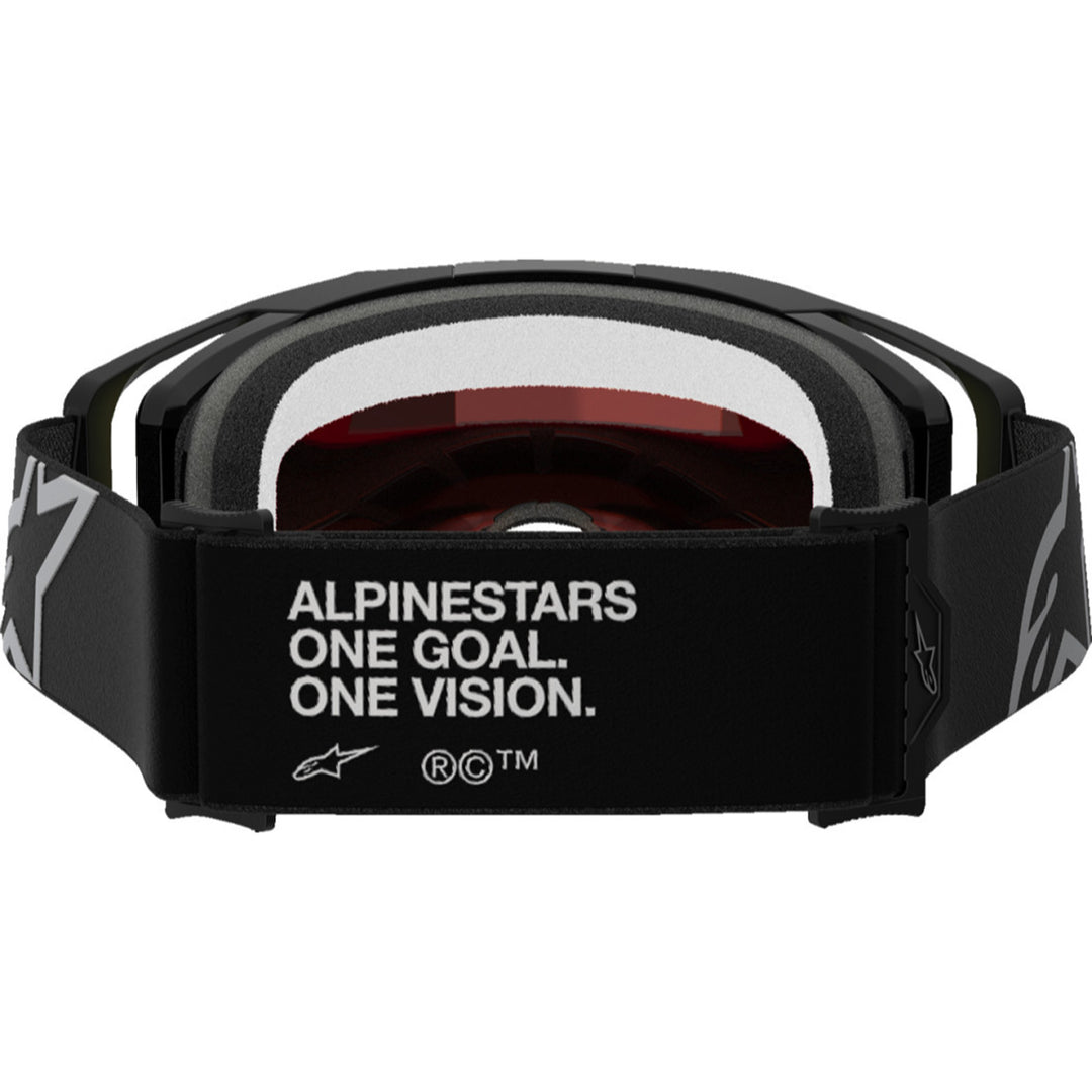 Alpinestars Vision 8 Corp Goggles - Mirror Black - Red Mirror - Rear View