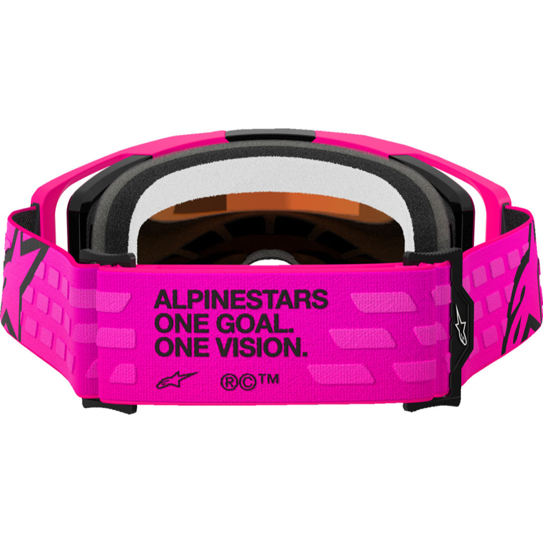 Alpinestars Vision 8 Corp Goggles - Mirror Pink - Red Mirror - Rear View