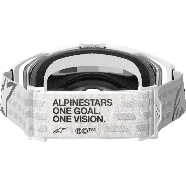 Alpinestars Vision 8 Corp Goggles - Mirror White - Silver Mirror - Rear View