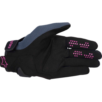 Alpinestars Women's Chrome Gloves Asphalt Black/Purple - Palm View