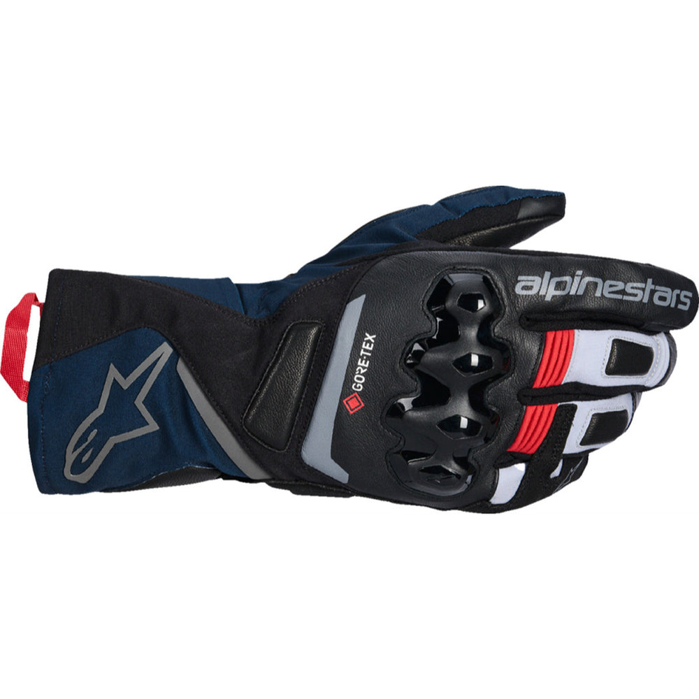 Alpinestars WT-8 Gore-Tex Insulated Gloves Black/Dark Blue - Back of Hand View