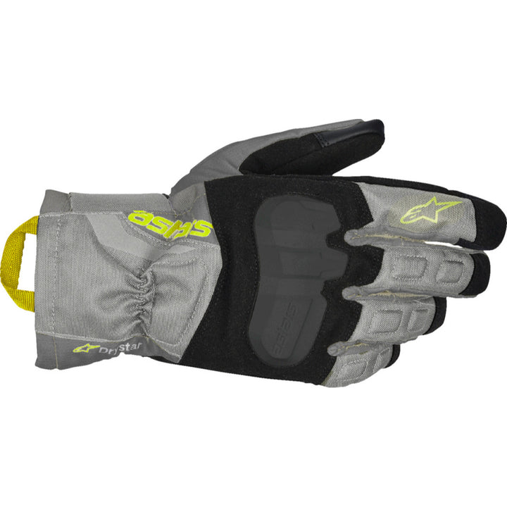 Alpinestars XT-3 Drystar Gloves Black/Dark Gray - Back of Hand View