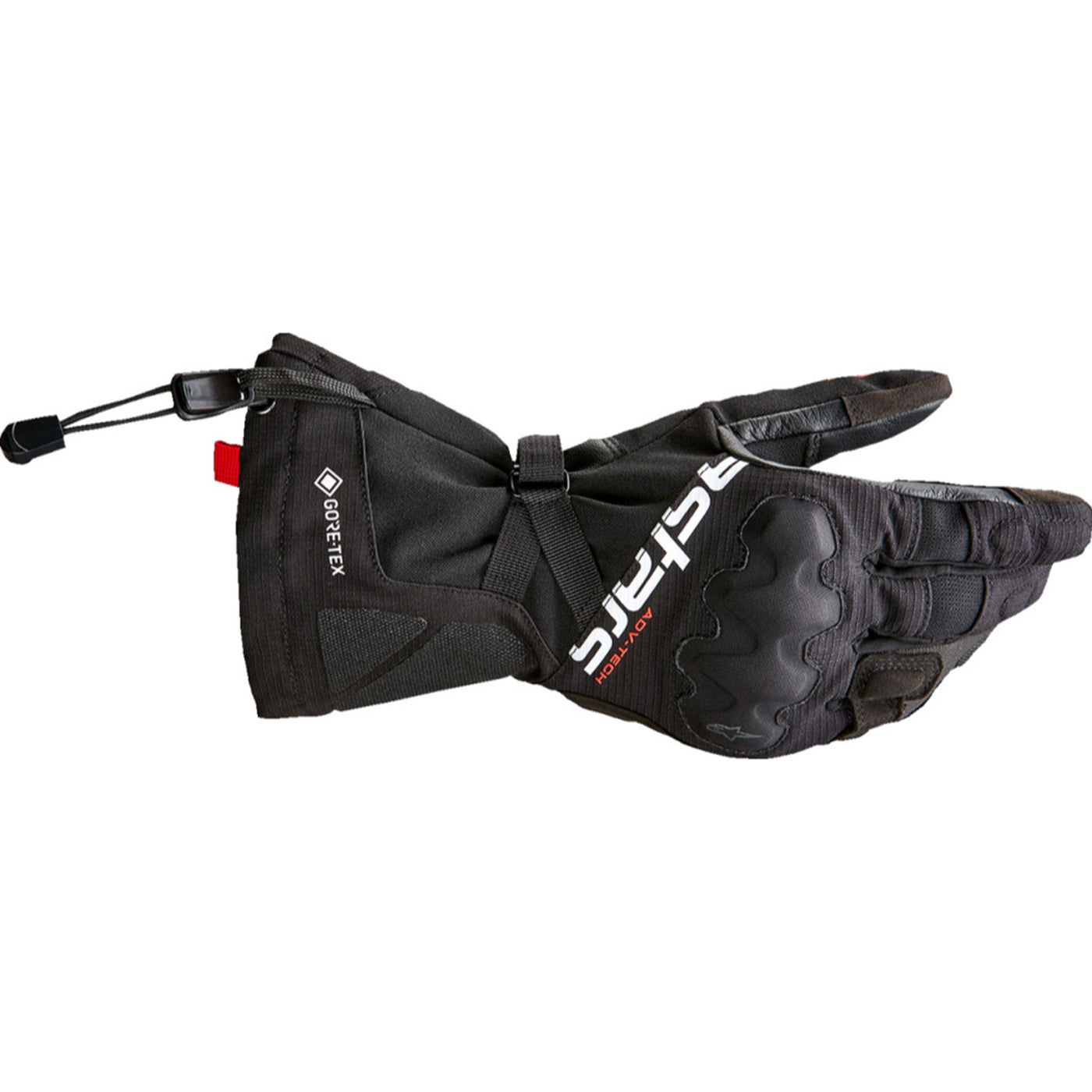 Alpinestars XT-5 Gore-Tex Gloves Black - Back of Hand View