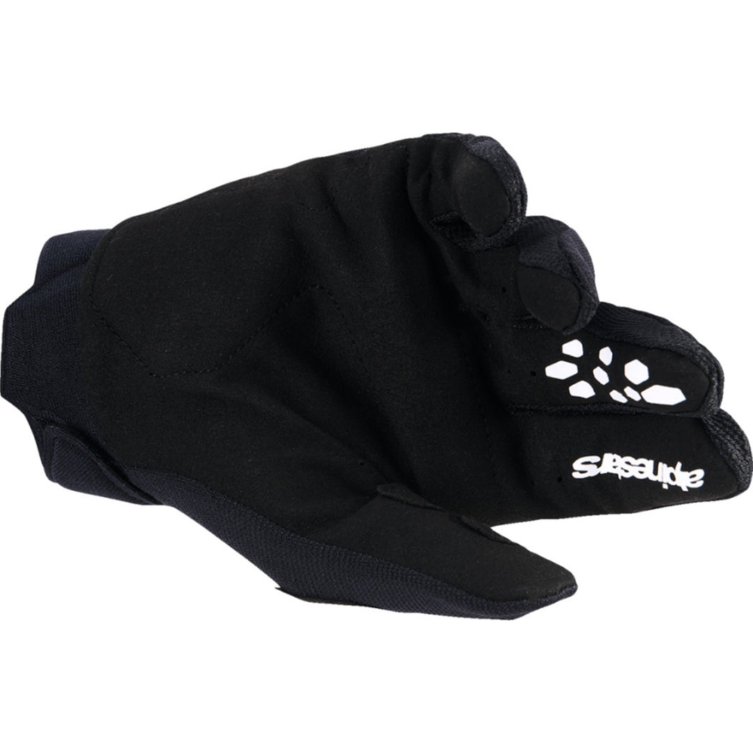 Alpinestars Youth Full Bore V2 Gloves Black/White - Palm View