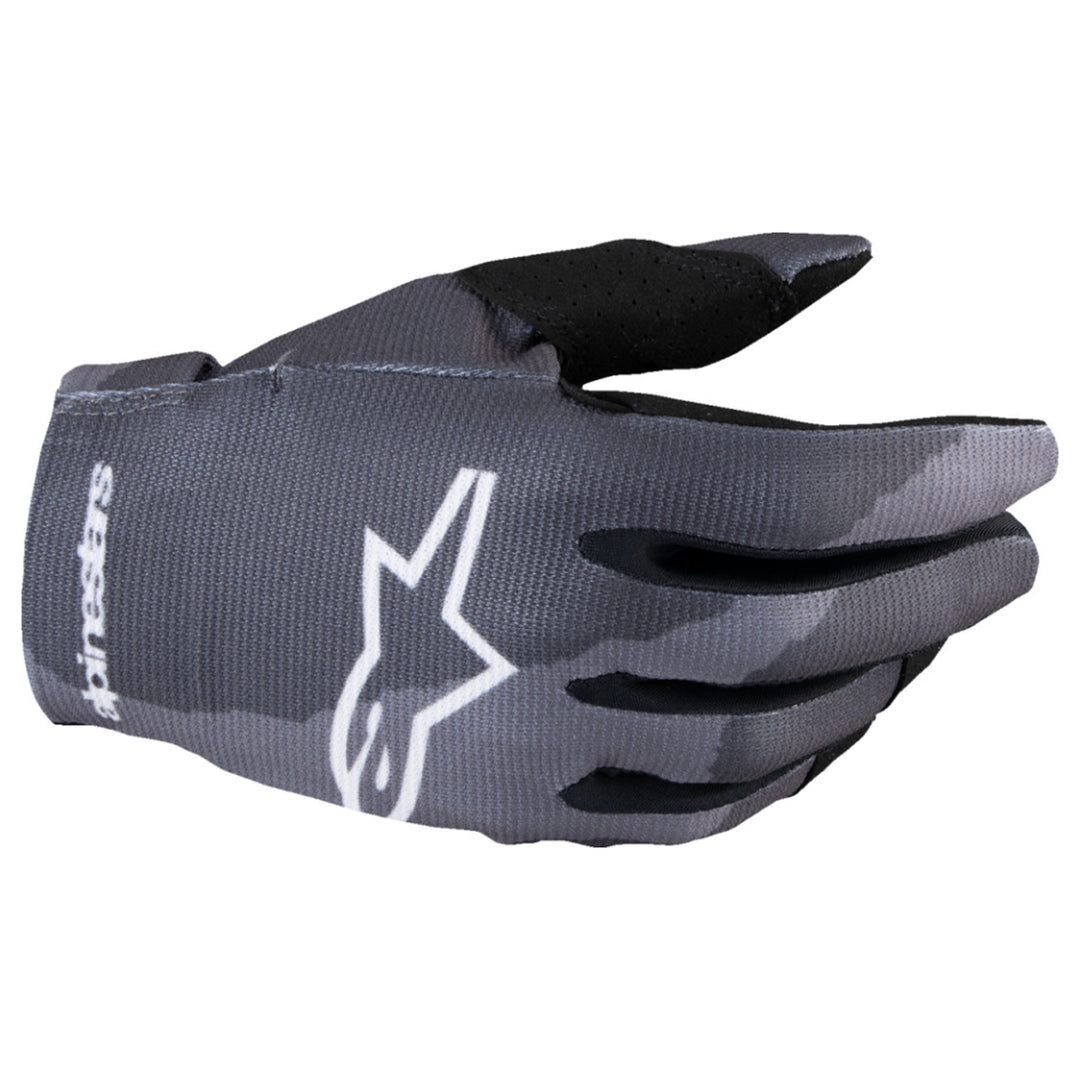 Alpinestars Youth Radar MX Gloves Dark Camo - Back of Hand View
