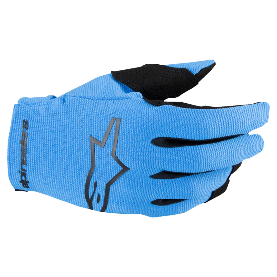 Alpinestars Youth Radar MX Gloves Blue/Black - Back of Hand View