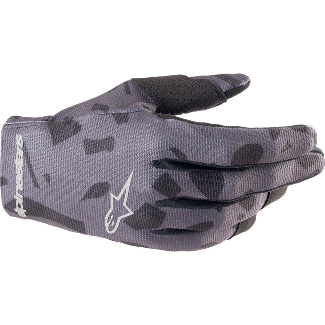 Alpinestars Youth Radar MX Gloves Magnet Silver - Back of Hand View