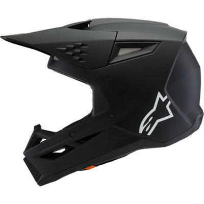 Alpinestars Youth SM3 Solid Helmet Matte Black - Left Side View