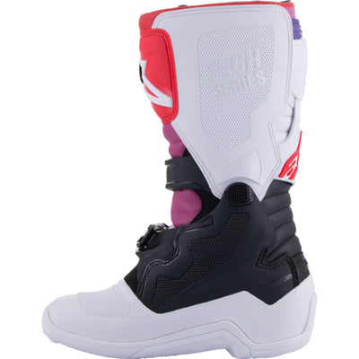 Alpinestars Youth Tech 7S Boots White/Black/Rainbow - Inner Side View