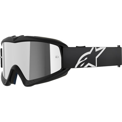 Alpinestars Youth Vision Corp Goggles - Mirror Black - Silver Mirror - Front Left Side View