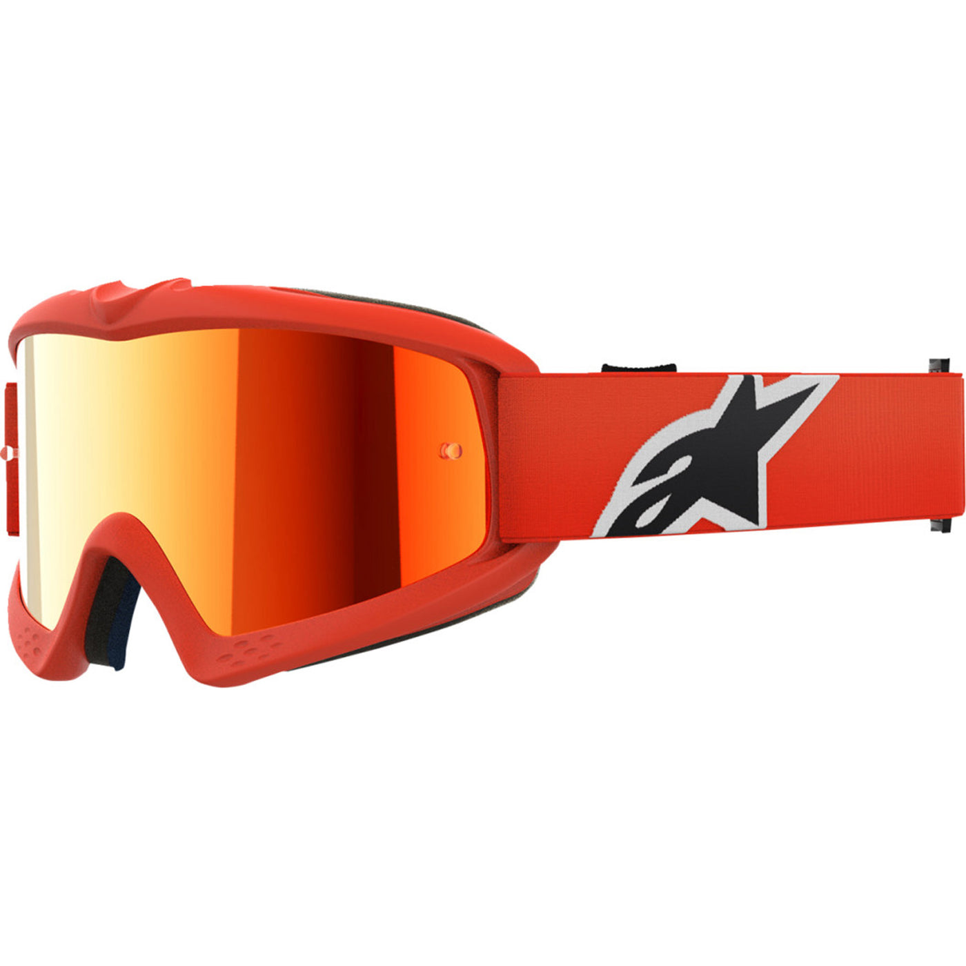 Alpinestars Youth Vision Corp Goggles - Mirror Orange - Red Mirror - Front Left Side View