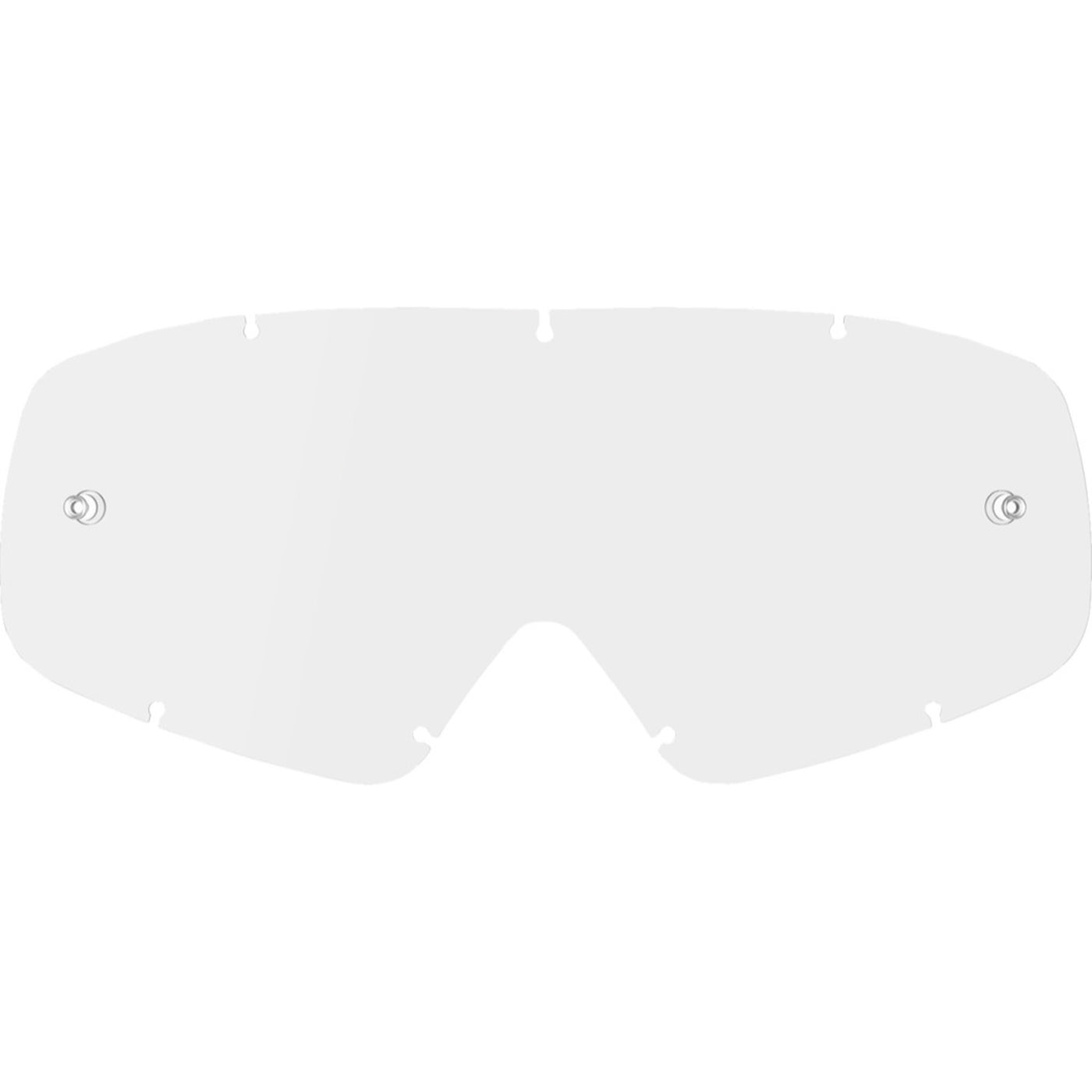 Alpinestars Youth Vision Goggle Replacement Lens Clear - Front View