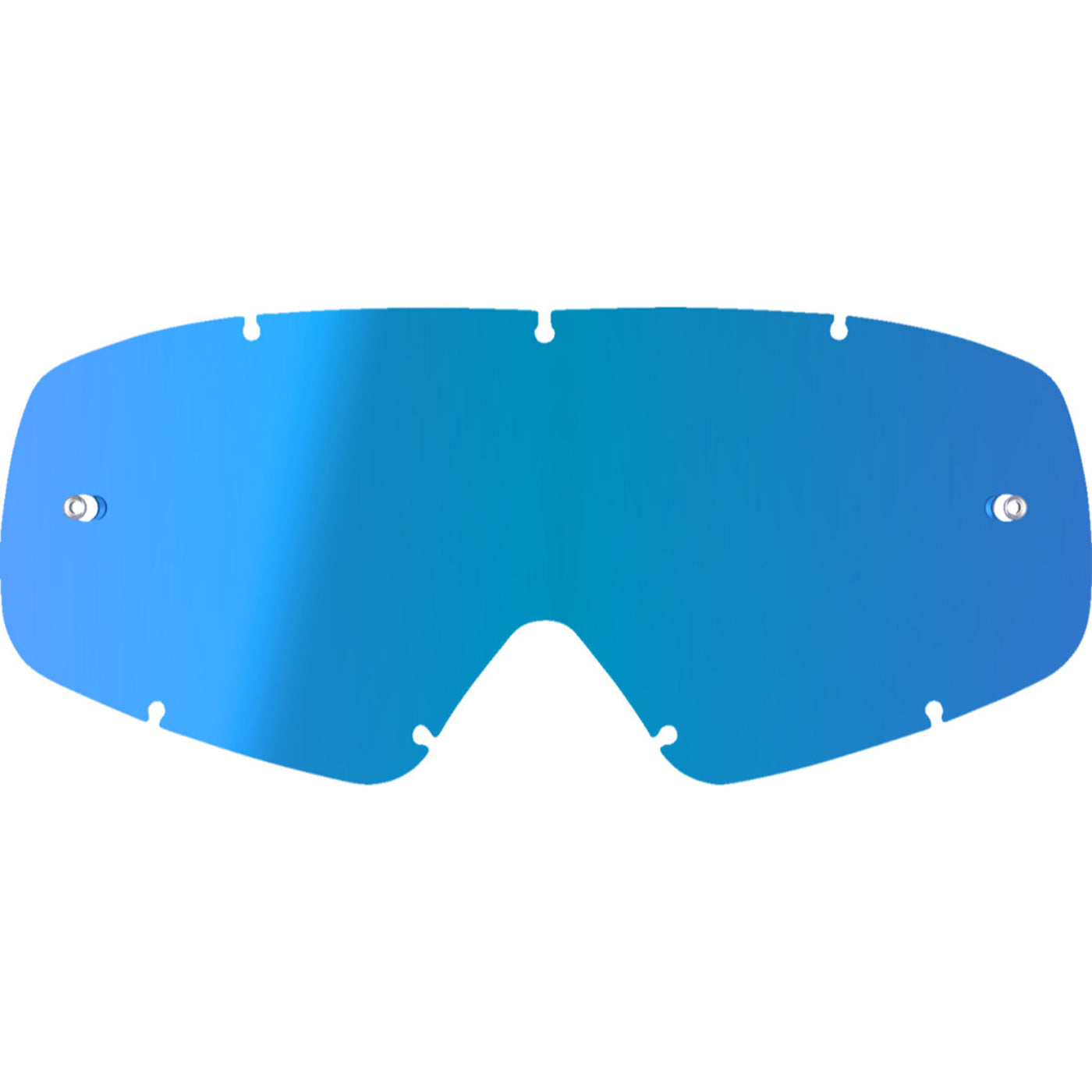 Alpinestars Youth Vision Goggle Replacement Lens - Mirror Blue Mirror - Front View