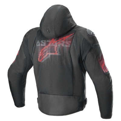 Alpinestars Zaca Air Venom WP Jacket Black/Bright Red - Rear View