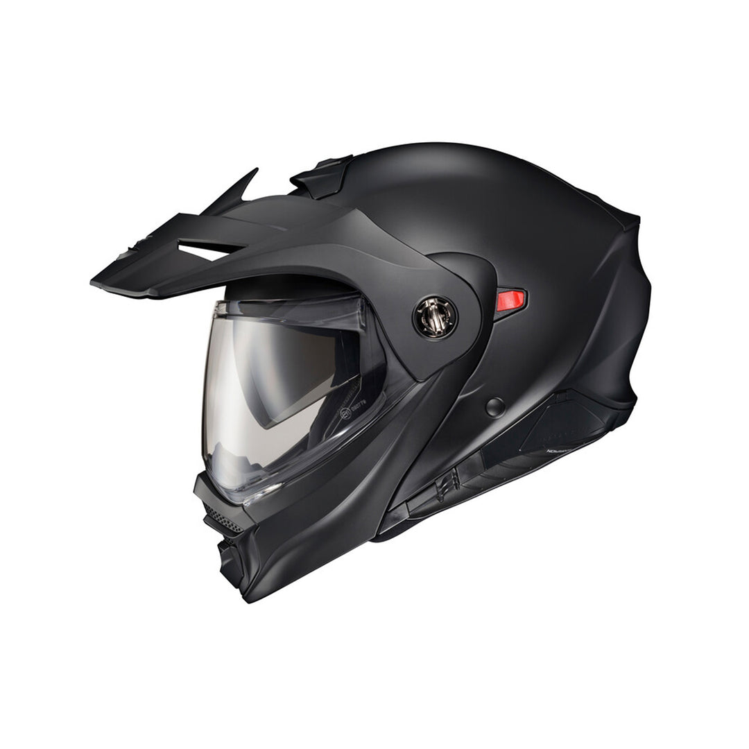 SCORPION EXO EXO-AT960 Solid Modular Helmet Matte Black - Side View