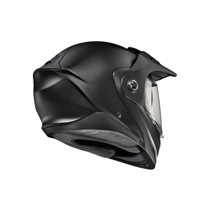 SCORPION EXO EXO-AT960 Solid Modular Helmet Matte Black - Rear Side View