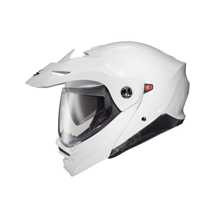 SCORPION EXO EXO-AT960 Solid Modular Helmet Gloss White - Side View
