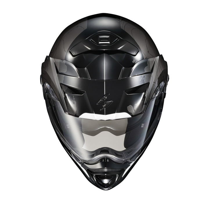 SCORPION EXO EXO-AT960 Topographic Modular Helmet Black/White - Front Top View