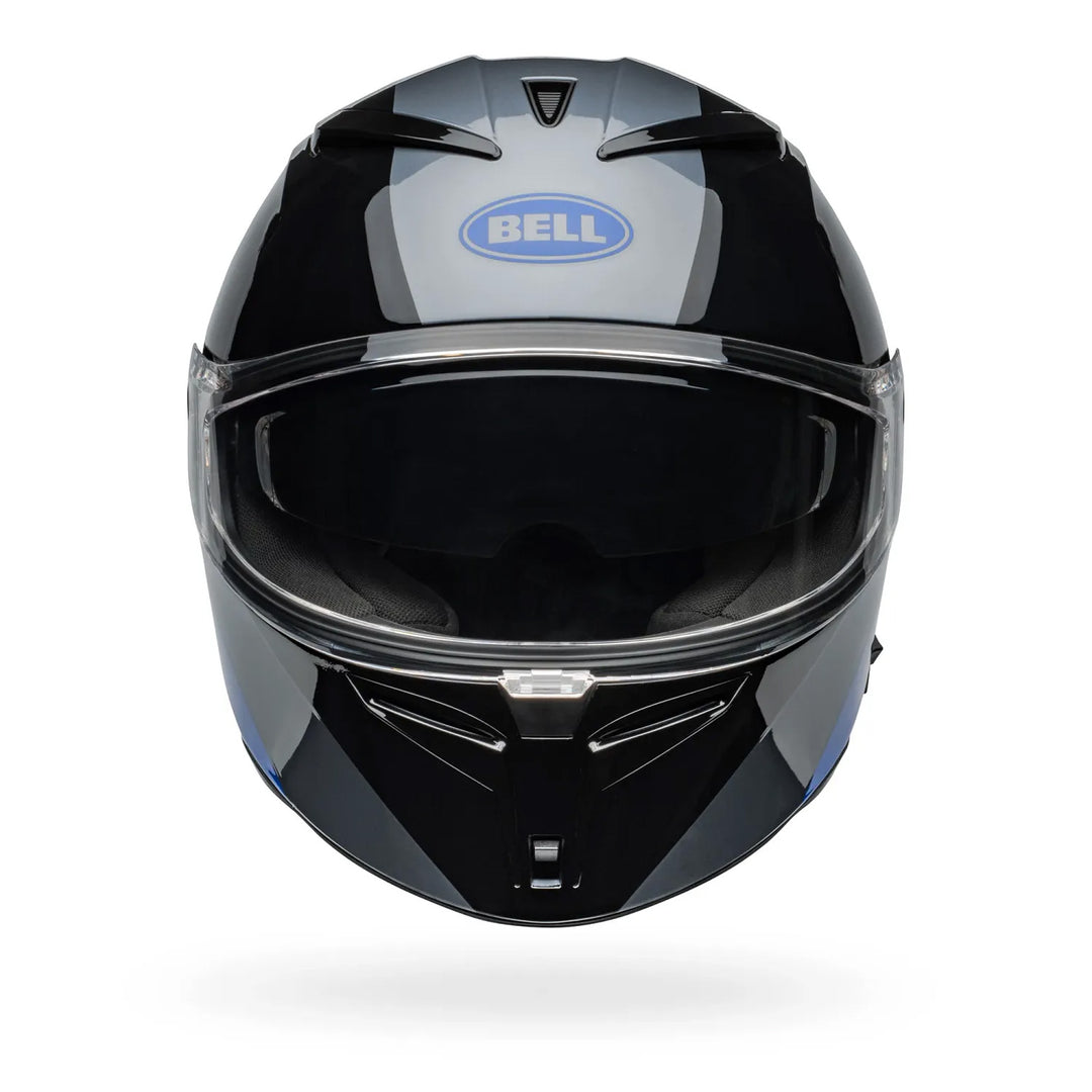 Bell Lithium Shear Helmet Gloss Gray/Blue - Front View