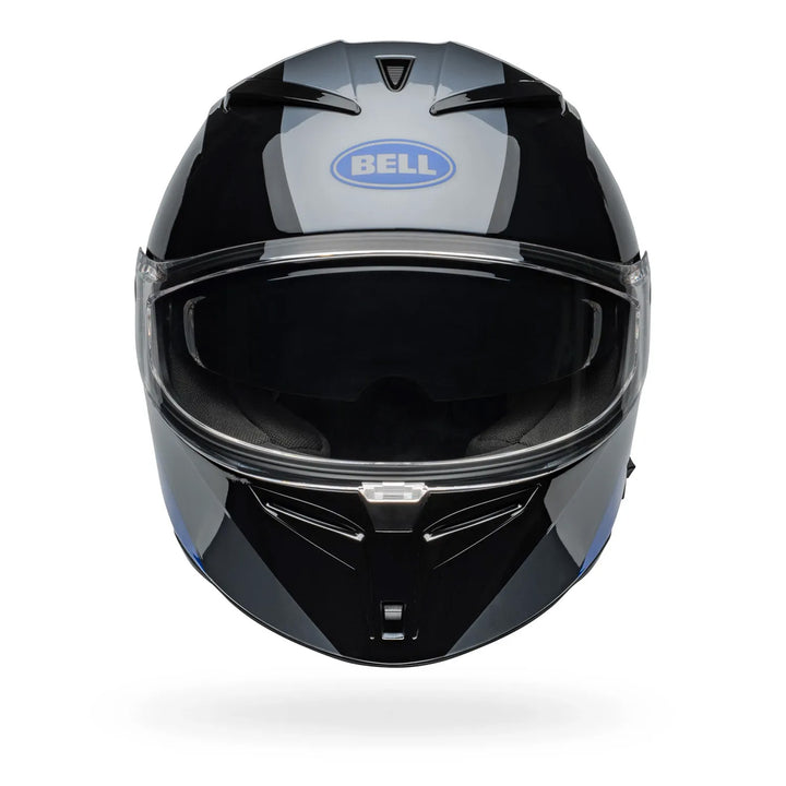 Bell Lithium Shear Helmet Gloss Gray/Blue - Front View
