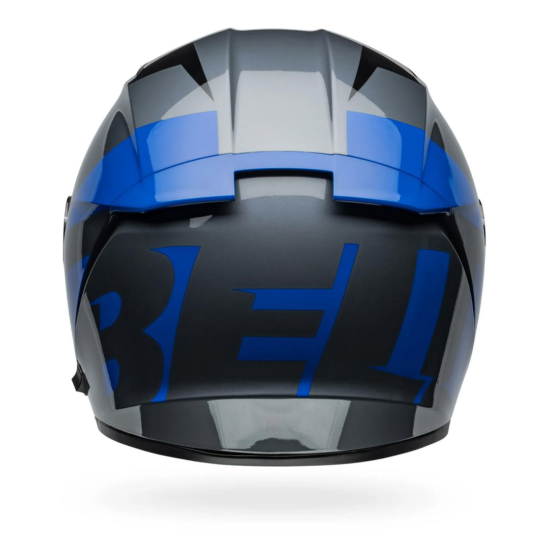 Bell Lithium Shear Helmet Gloss Gray/Blue - Rear View